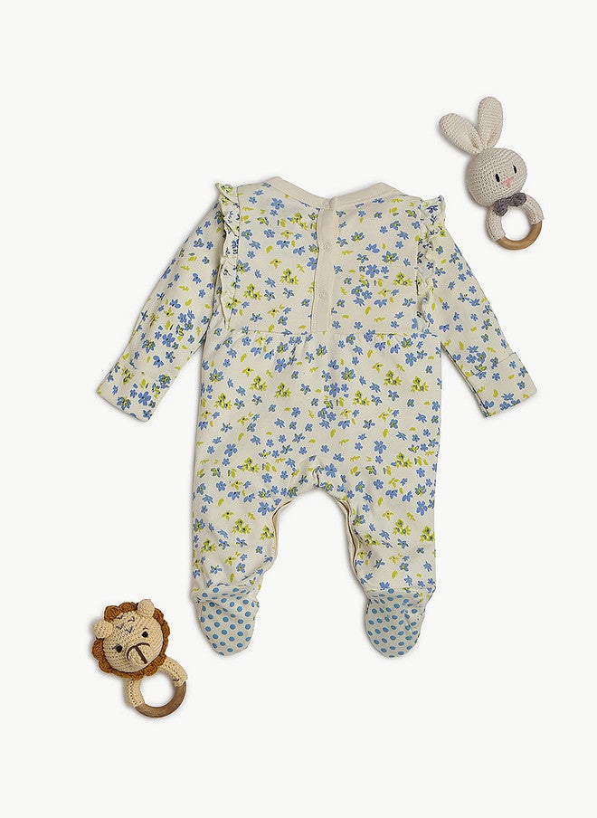 BONTOTS Infants Girls Printed Cotton Sleepsuits - Image 3
